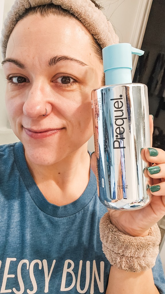 Prequel Gleanser SA salicylic acid cleanser used for maskne and acne-prone skin