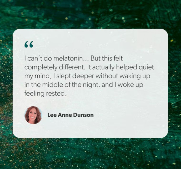 EllieMD DSIP patient testimonial — slept deeper without waking up in the middle of the night and woke up feeling rested